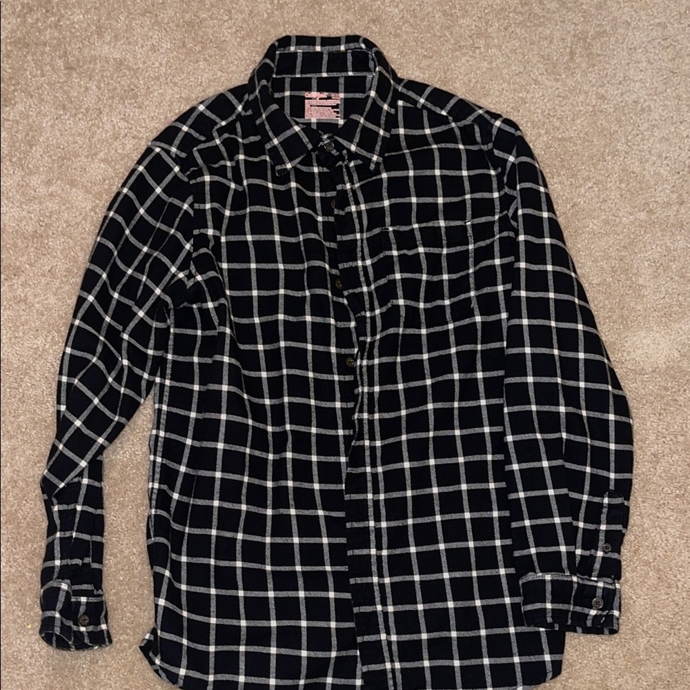 Cat & Jack boy’s Black and White Plaid Shirt